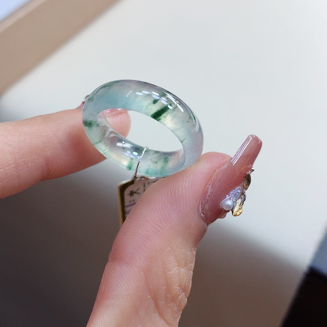 翡翠未镶嵌戒指14号