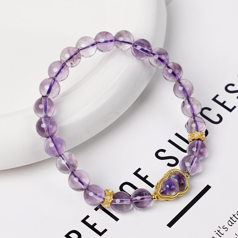 气质款紫水晶九紫离火女款手串葫芦隔珠手链 多样性发一 -9150