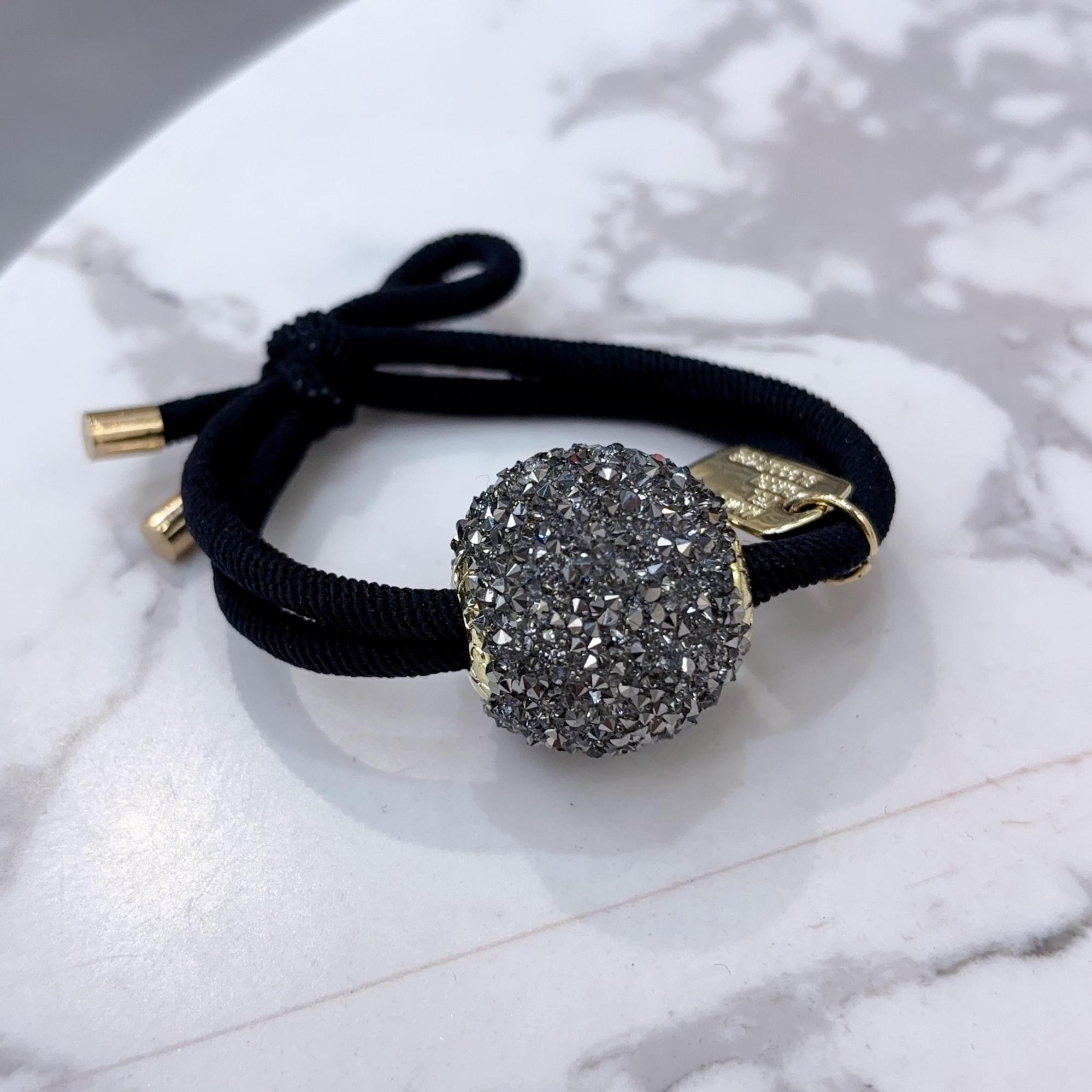 B639高级灰砂糖珠头绳