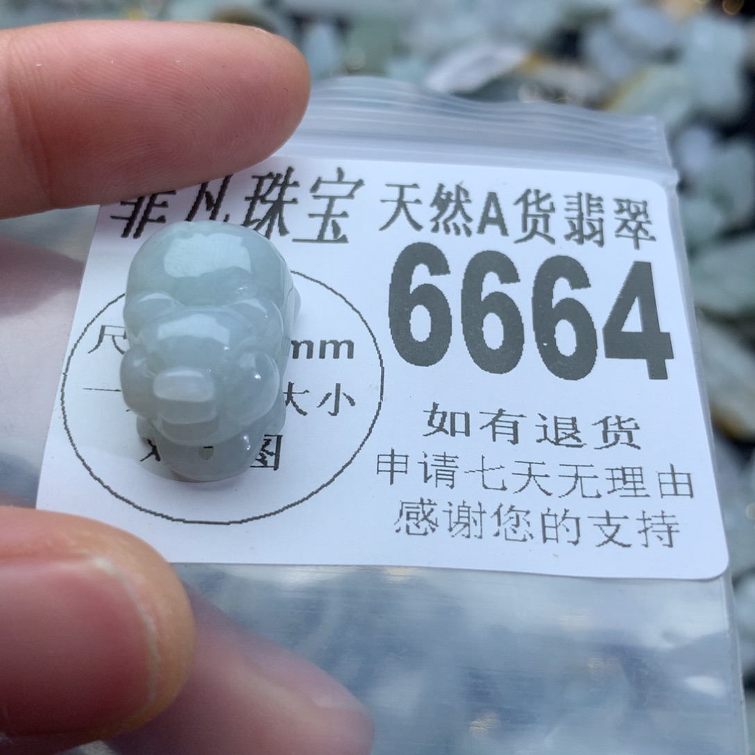 翡翠颈饰未镶嵌6664。