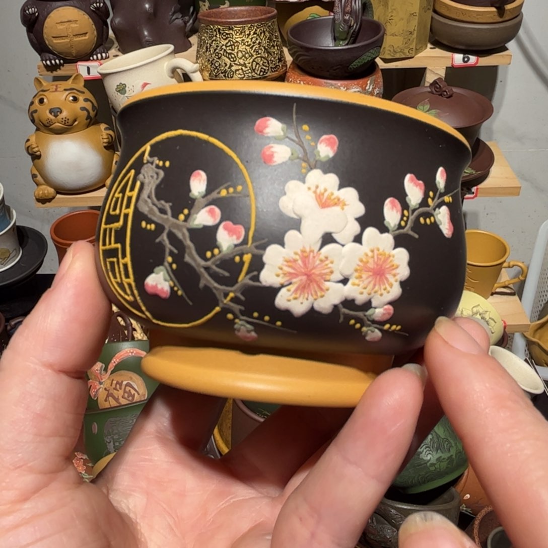 紫砂茶杯宜兴紫砂主人杯