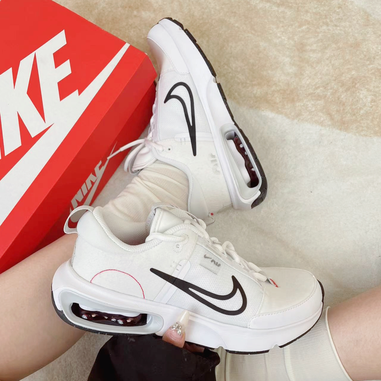 NIKE/耐克儿童大童男女童时尚百搭防滑耐磨缓震跑步鞋运动气垫鞋