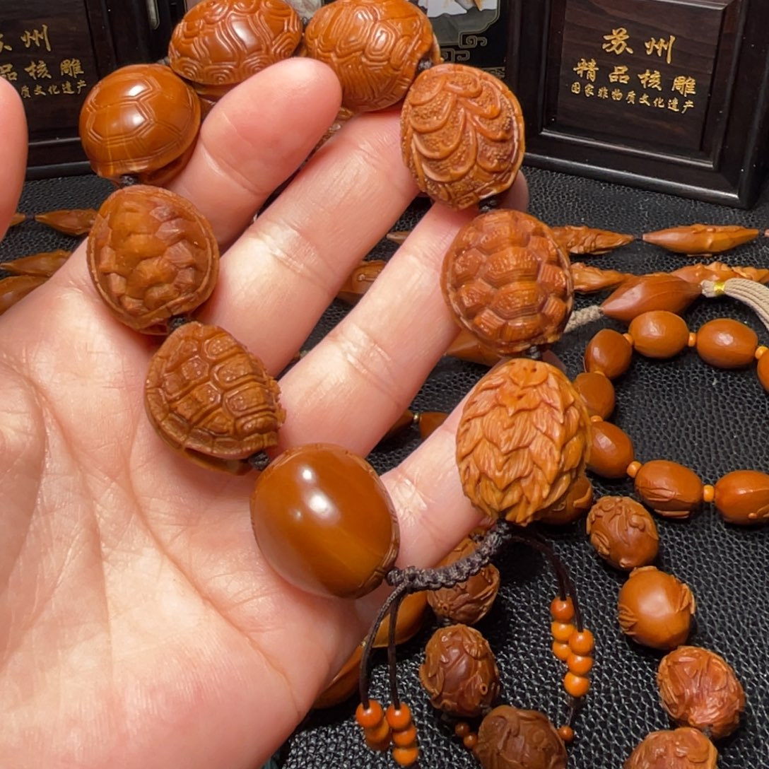 手串/手链橄榄核2.0镂空富甲