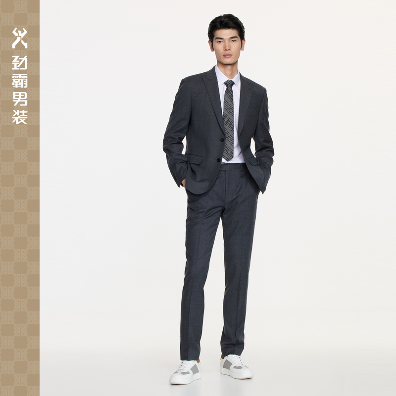 劲霸男装套休闲西服|BSFE3309西装正装职业修身