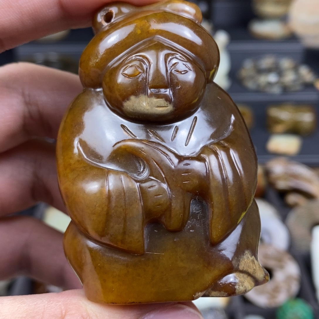 和田玉未镶嵌挂件