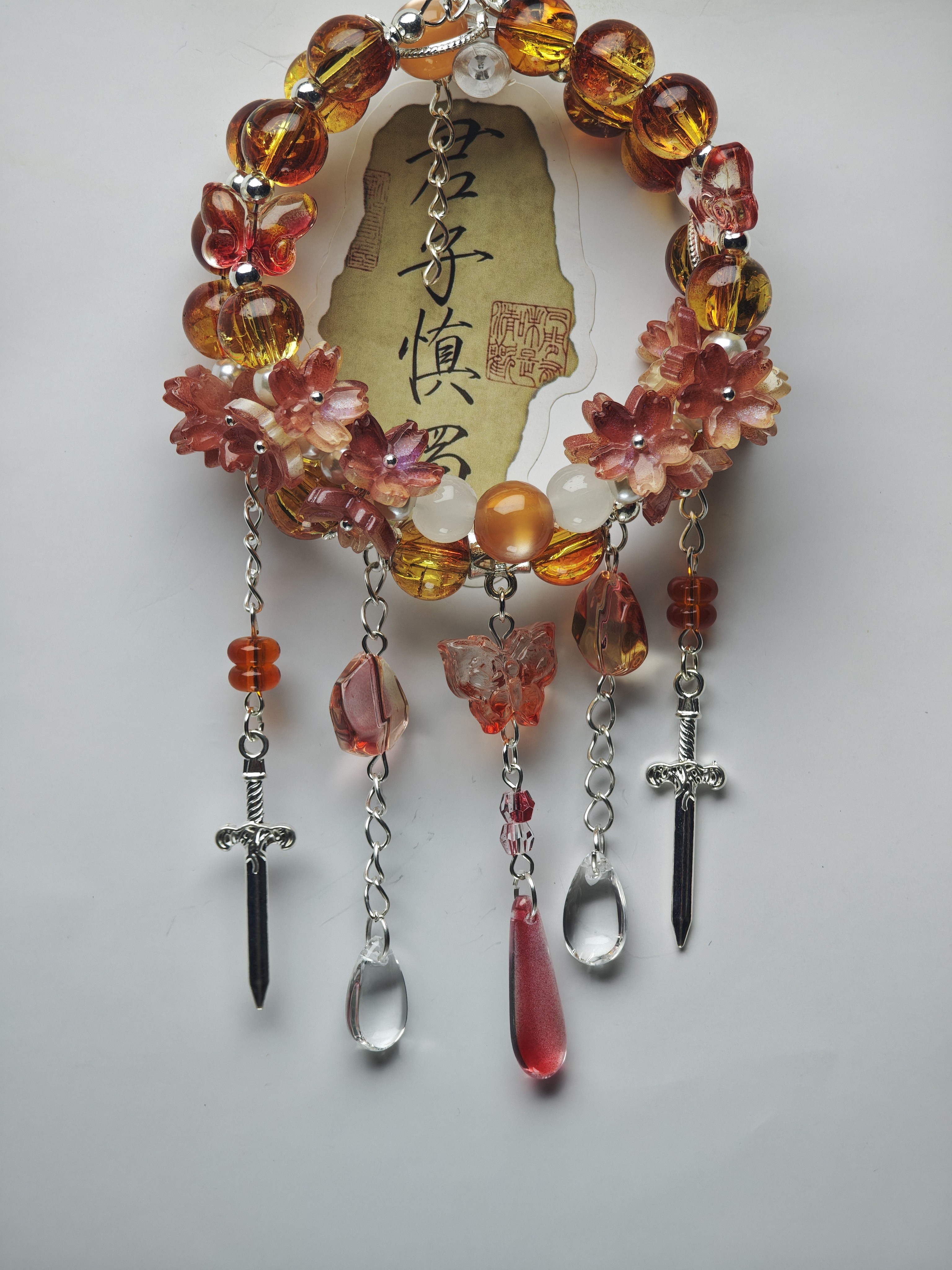 仿水晶 非金属 琉璃手串 手链单拍