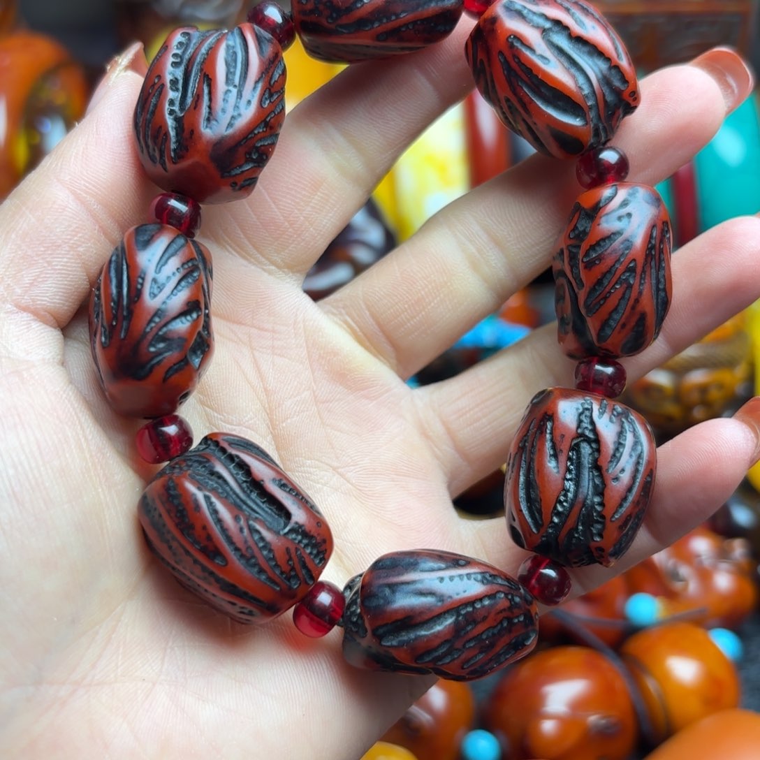 琥珀手链未镶嵌蜜蜡