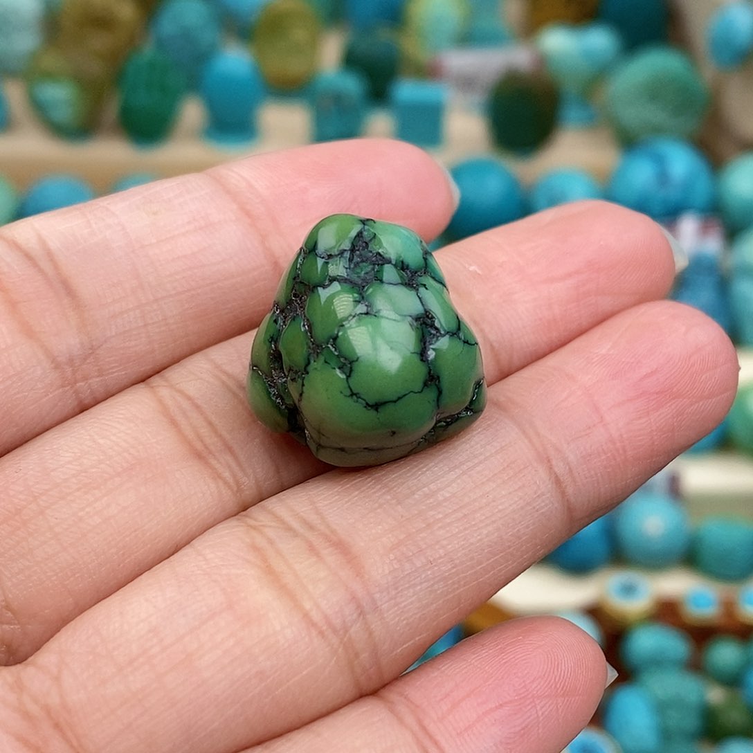 绿松石珠宝奇石未镶嵌忠*