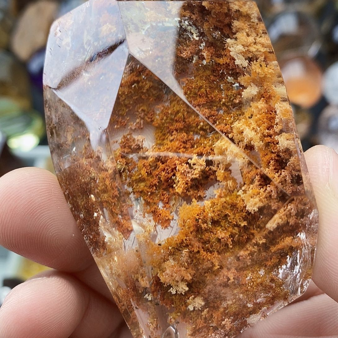 水晶天然水晶透亮光泽未镶嵌银**珊