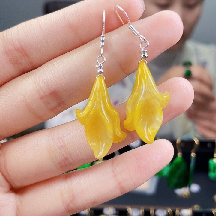 翡翠耳饰未镶嵌饰品