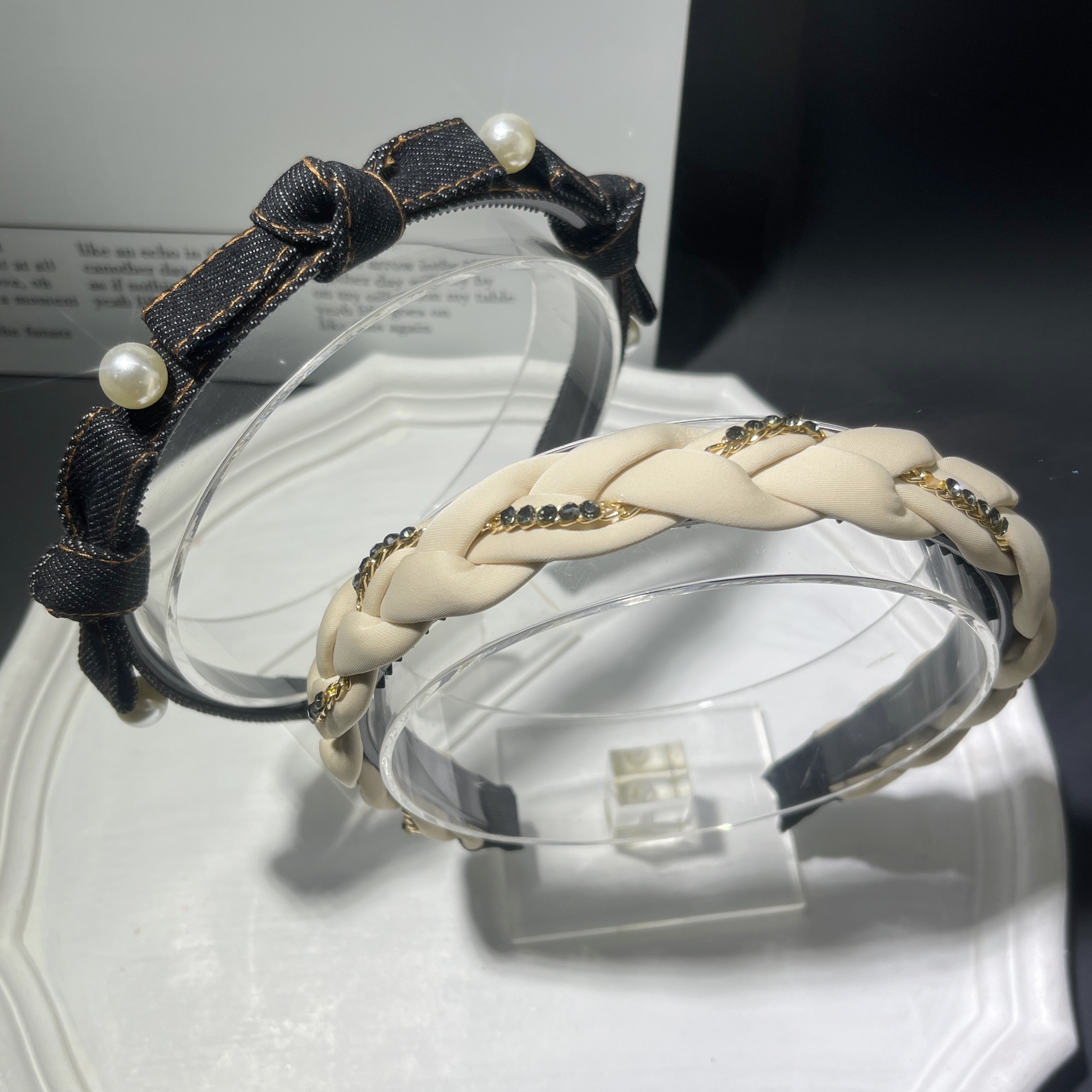 直播间孤品组合装2个 高颅顶发箍头箍发卡