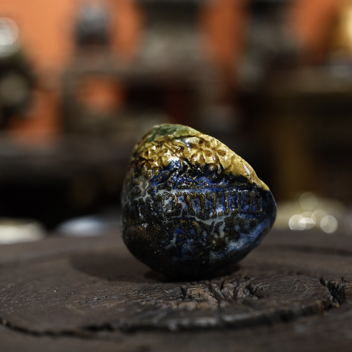 原创龙窑柴烧肌理主人杯50ml