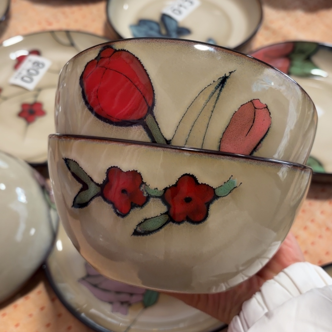 瓷片2只正品小面碗福利价格