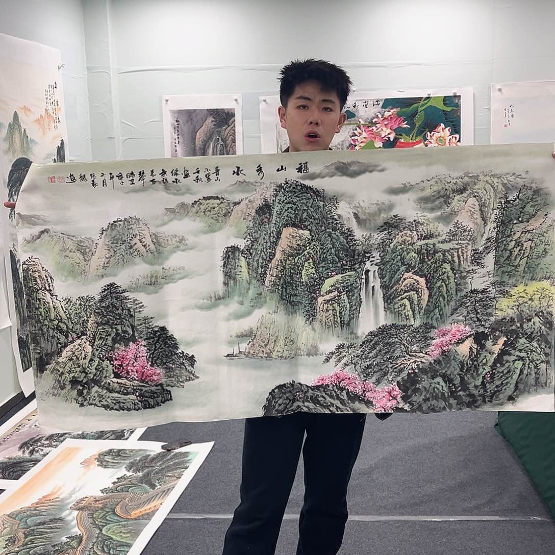 国画国画纯手工作品