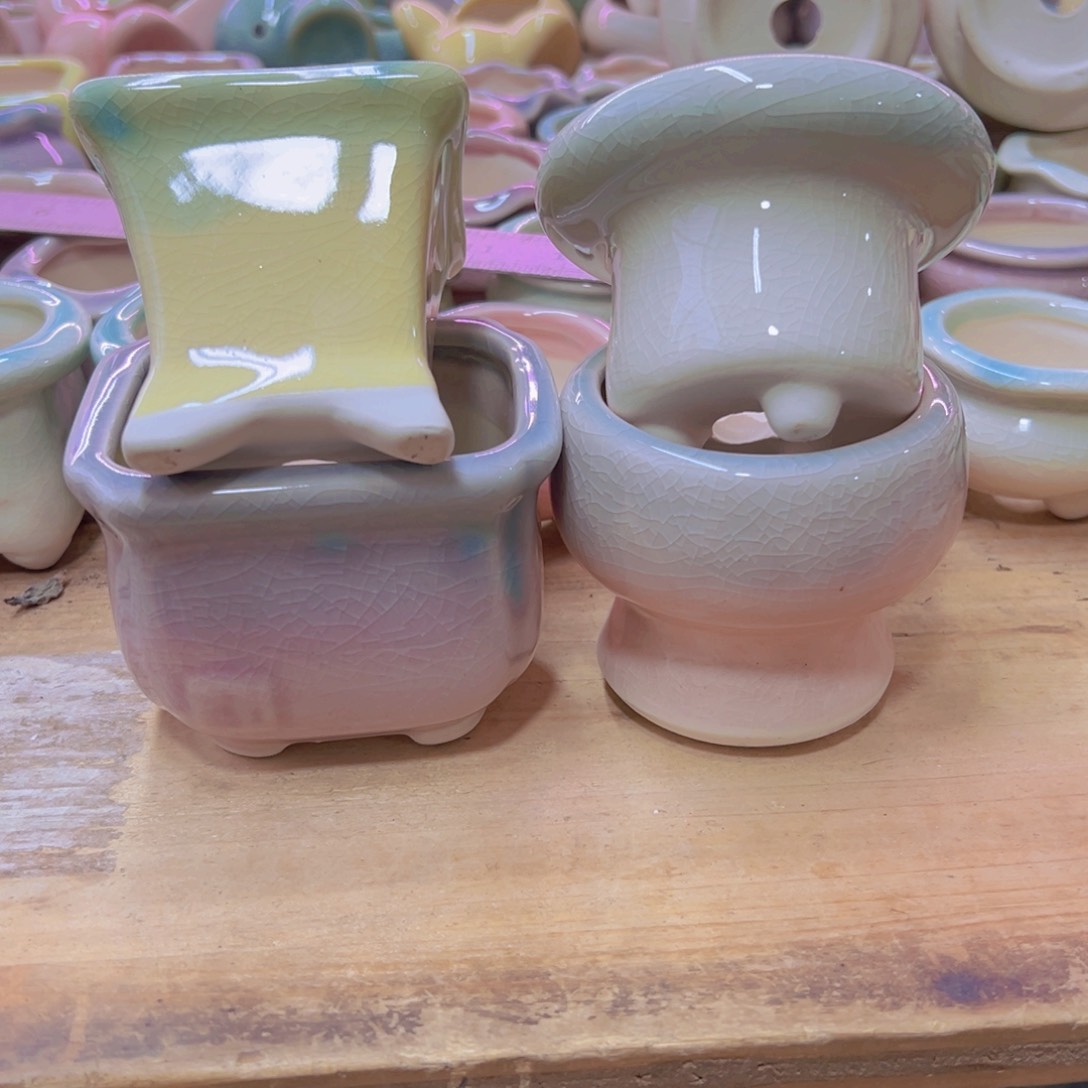 陶瓷花盆当场满12包邮