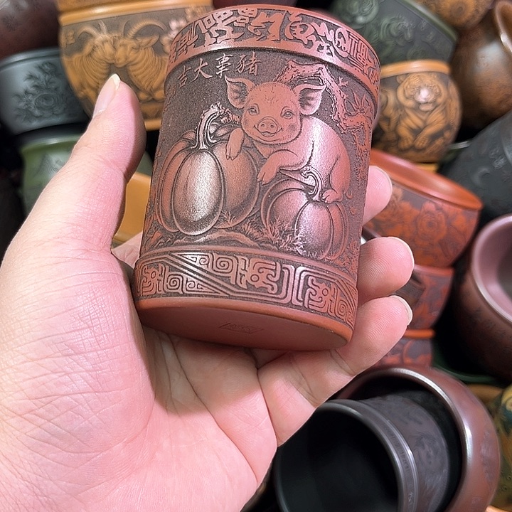 茶杯紫砂全手工紫砂主人杯