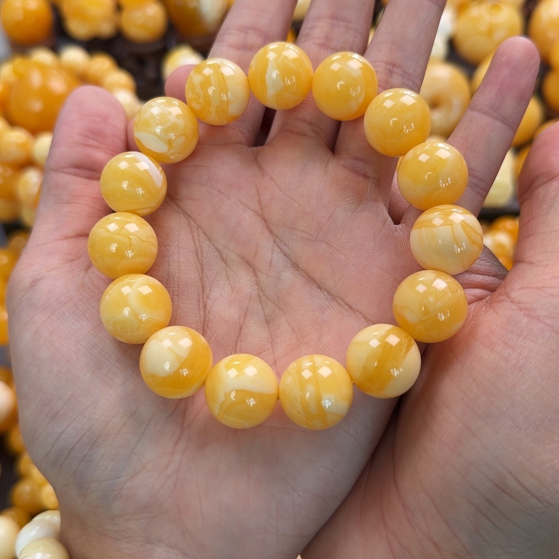 琥珀未镶嵌珠宝奇石16mm同料