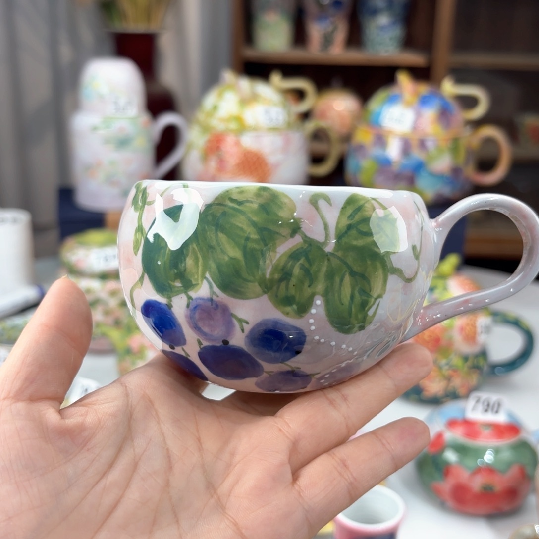 景德镇手绘高温釉下彩陶瓷茶具