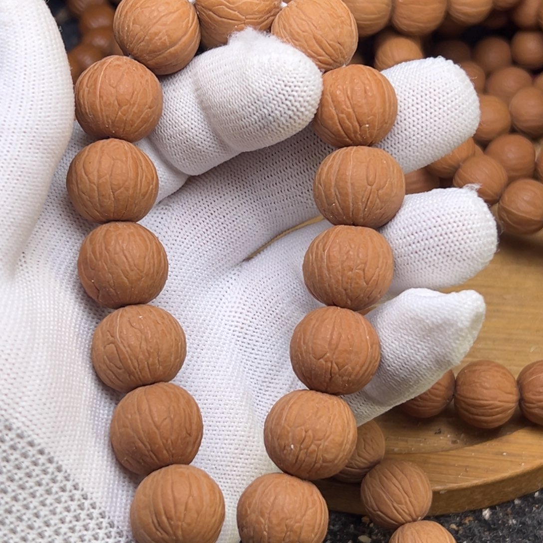 吊坠猴头核桃原皮聚宝盆18.0精卡不打底