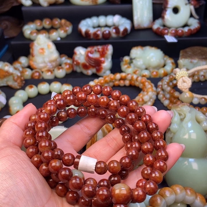 ～***～岫岩河磨玉（透闪石质玉）未镶嵌手链