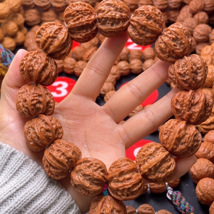 文玩核桃吊坠粗筋火焰