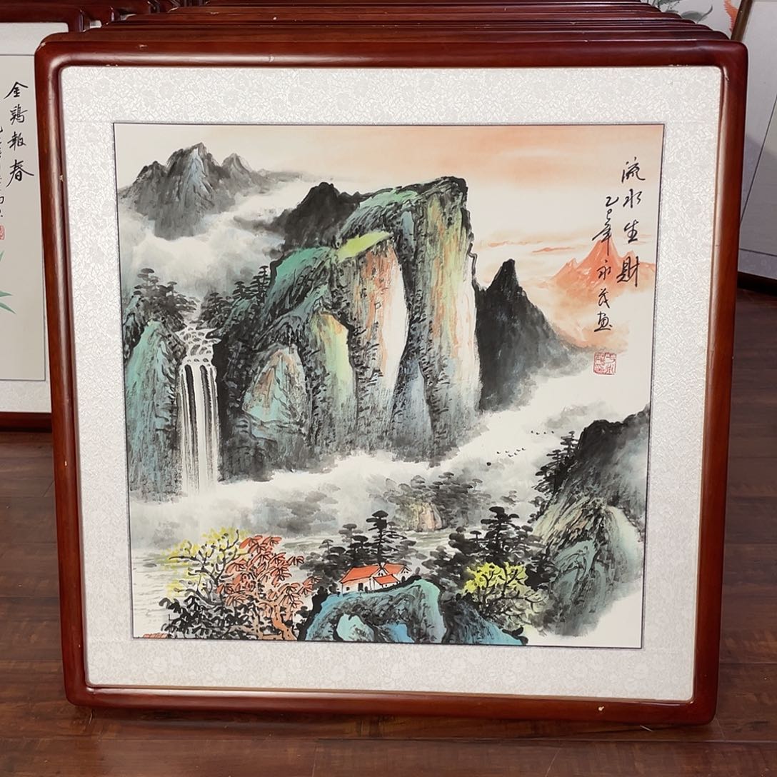 国画带框尺寸63*63厘米