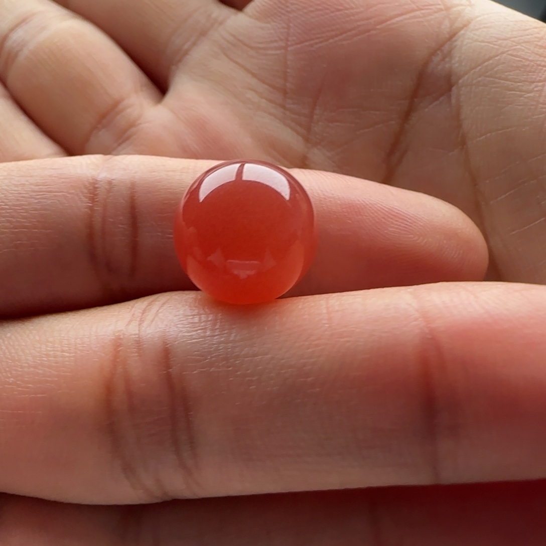 Z***T南红玛瑙未镶嵌圆珠12.2白纹