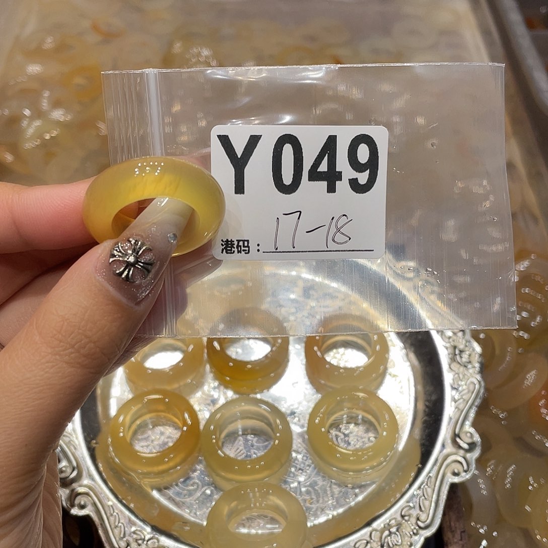 玛瑙/玉髓未镶嵌戒指049