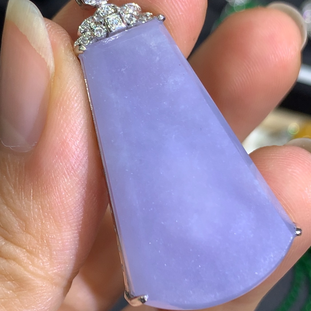 翡翠颈饰18K金镶嵌9、