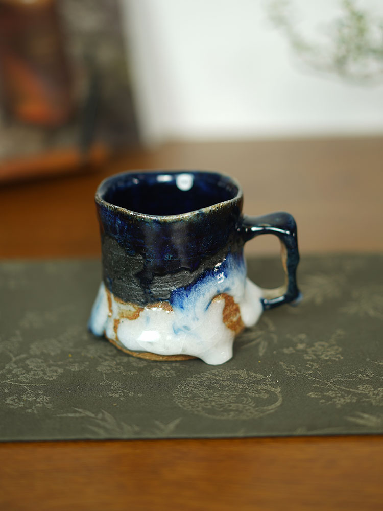 禾先集物 日本备前烧匠人马场隆志作品 马克杯 茶道零配1846