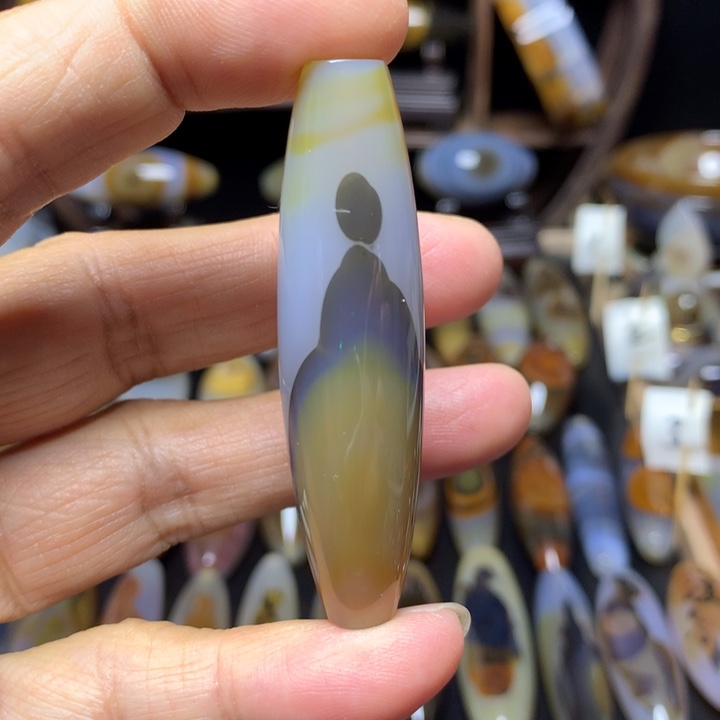 玛瑙/玉髓笔搁未镶嵌