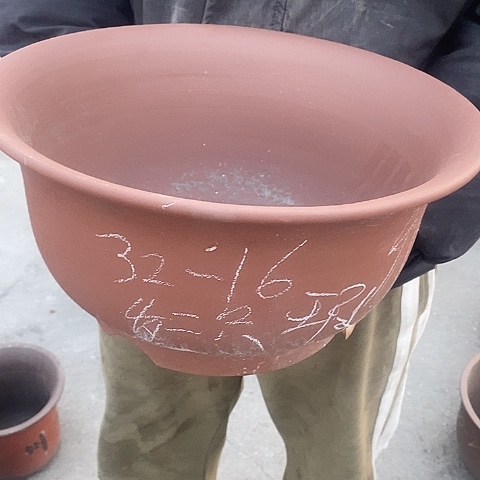 紫砂中国离紫砂花盆，