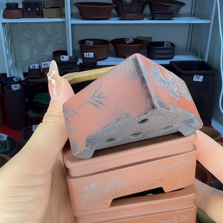 紫砂小精品花盆雅致