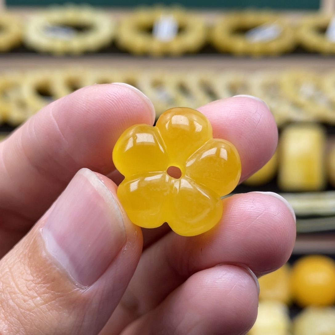 琥珀裸石未镶嵌琥珀蜜蜡