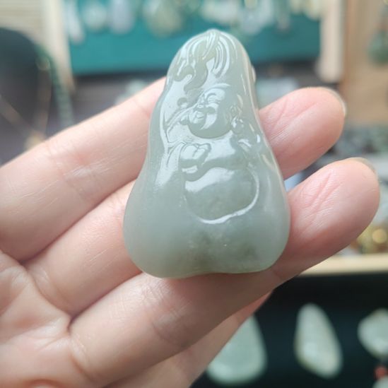 和田玉未镶嵌挂件