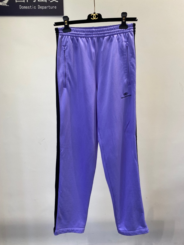 99新 Balenciaga/巴黎世家 锁扣紫色运动裤 32码 99新 4748156
