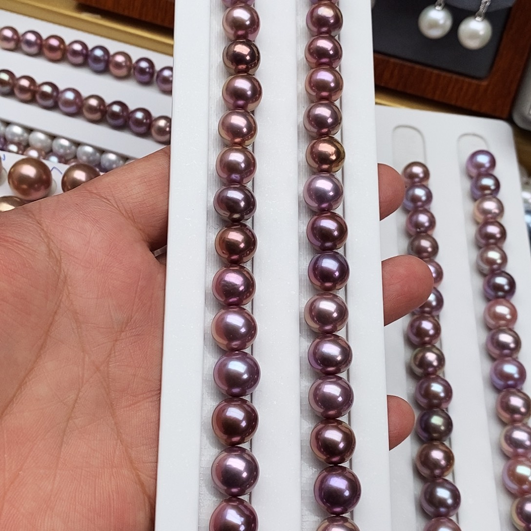 银S925镶嵌淡水珍珠颈饰