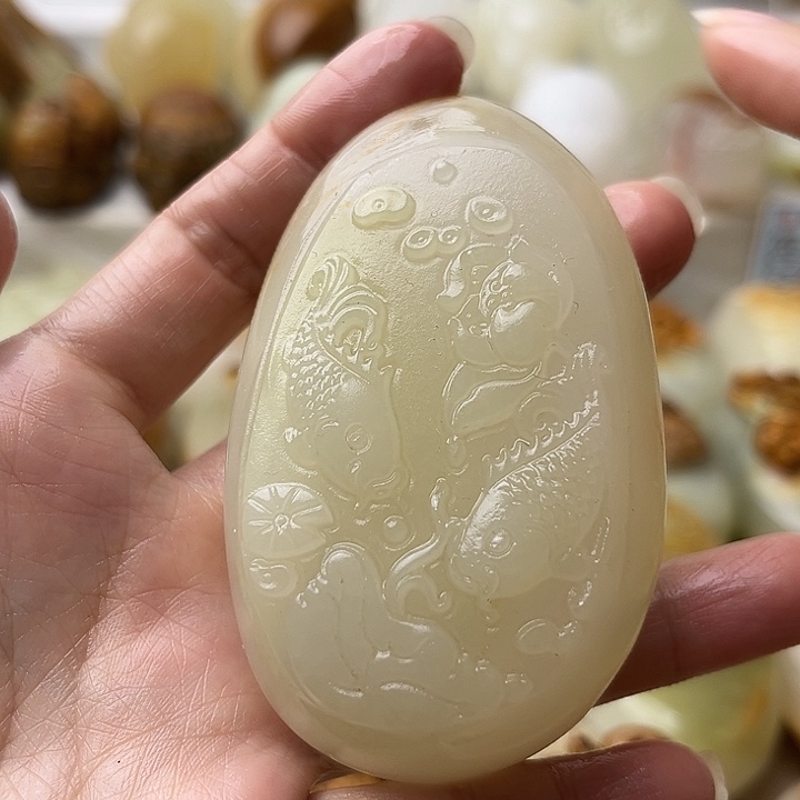石材古青石不退换鱼