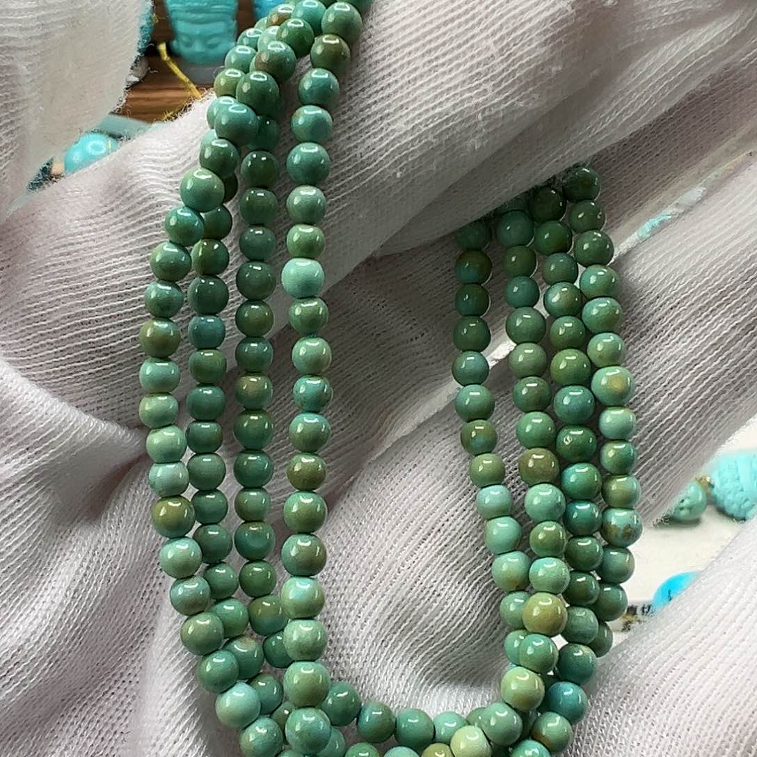 绿松石米珠链未镶嵌