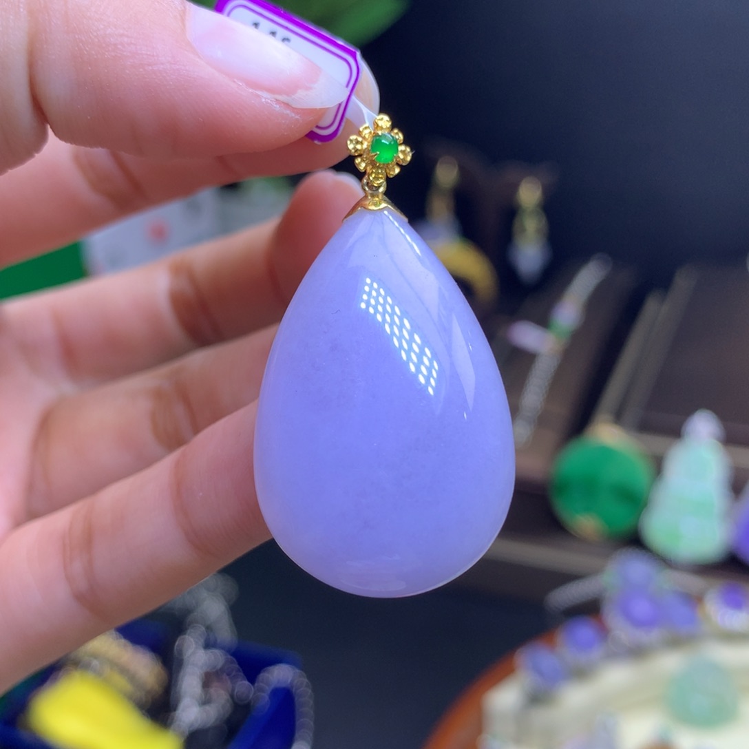 【闪购商品】翡翠颈饰18K金镶嵌翡翠