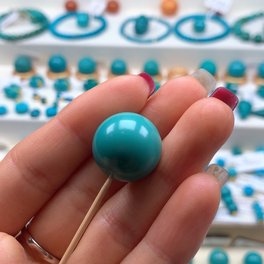 绿松石配饰未镶嵌老*子