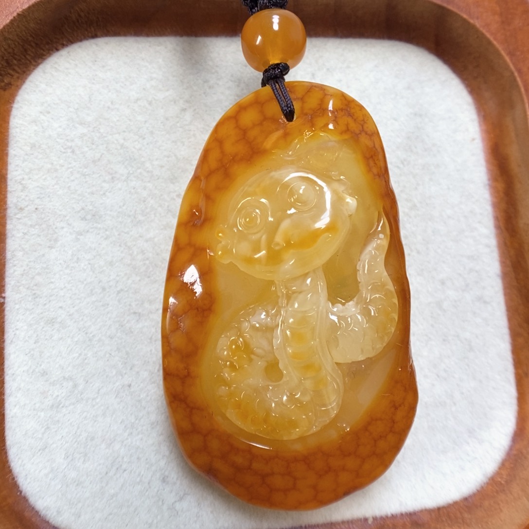 蜜蜡项链未镶嵌蜜蜡吊坠