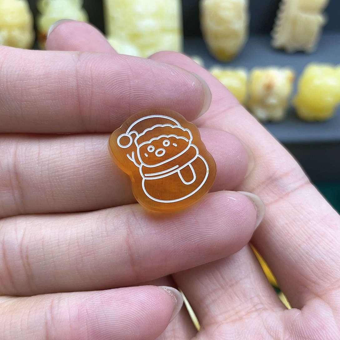 琥珀裸石未镶嵌蜜蜡