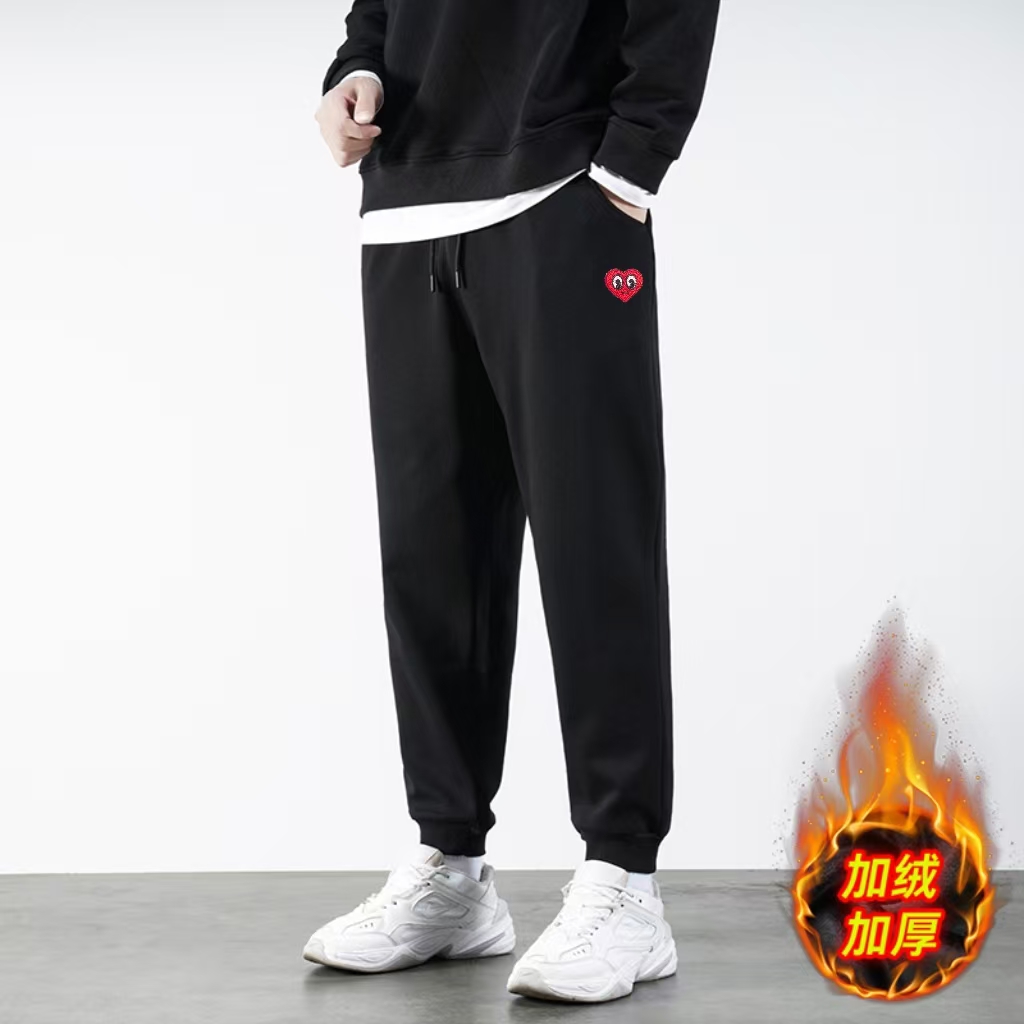 【阳阳甄选】桃心加绒运动百搭休闲卫裤（WK413）