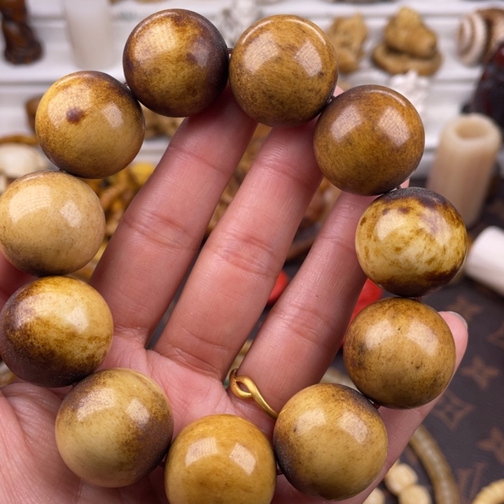 驼骨其他鹿角圆珠22