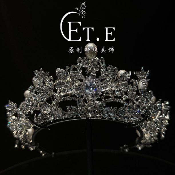 ETE ST1-18011新款百搭气质小众轻奢简约新娘皇冠