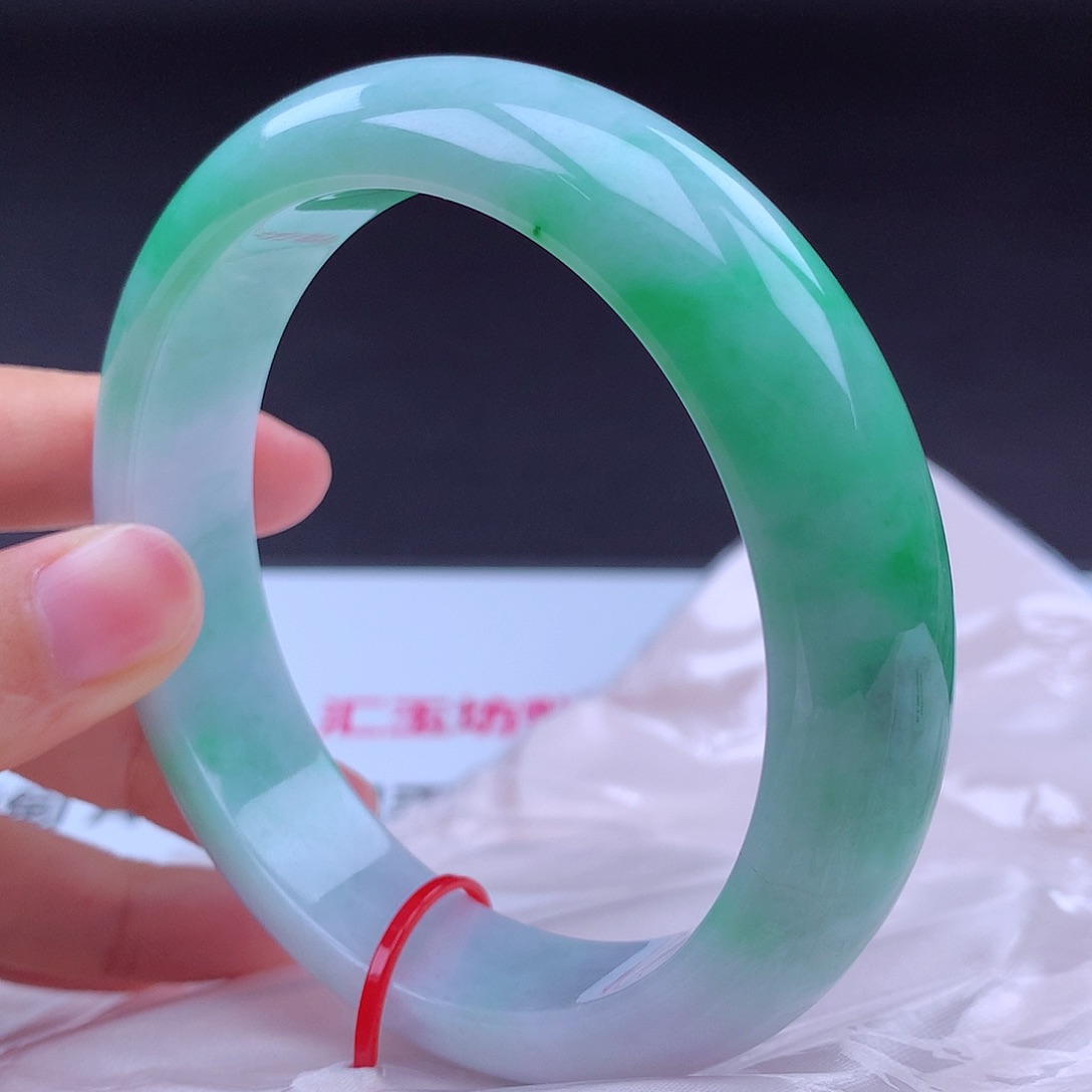 翡翠未镶嵌手镯61圈002005