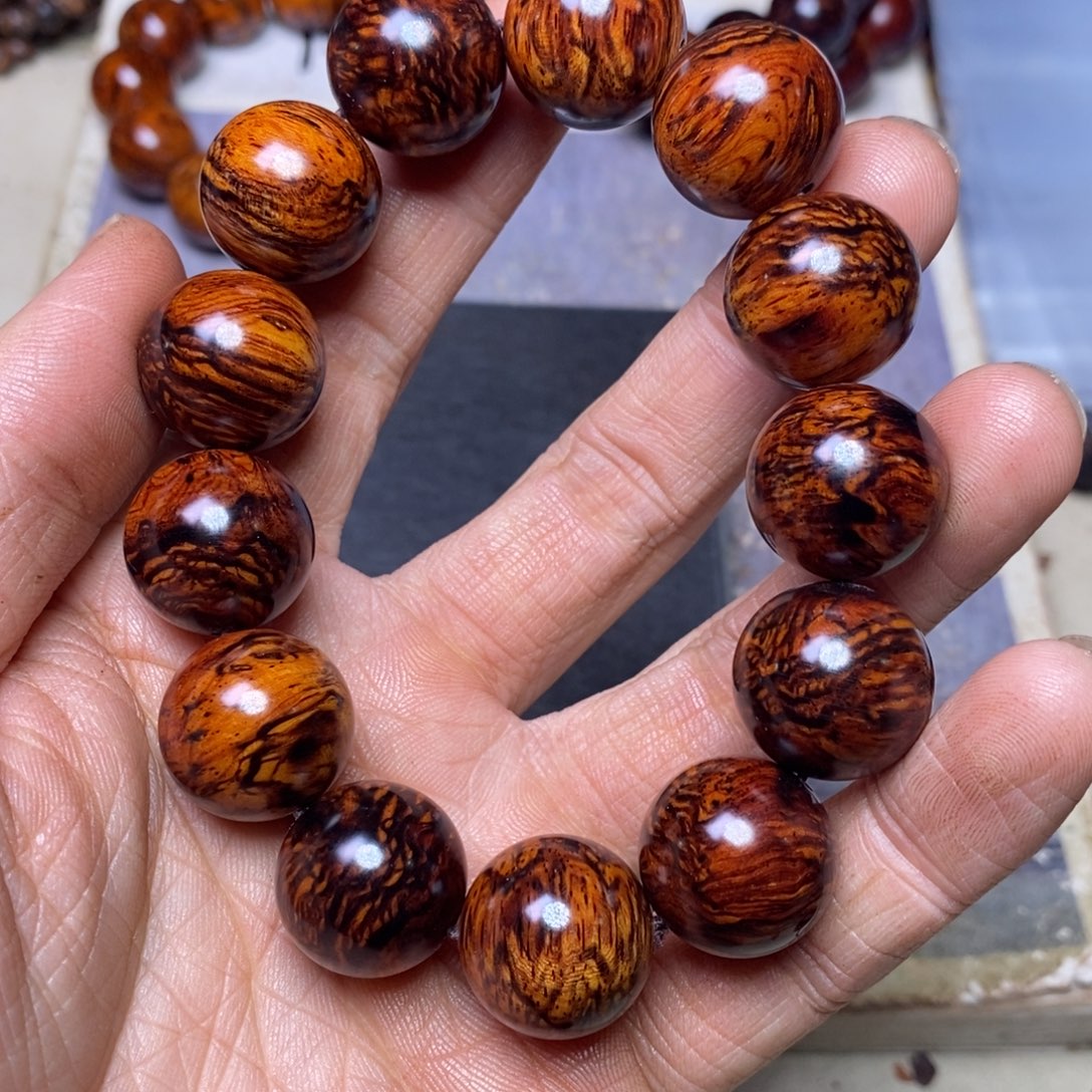 降真香手串/手链海南红降1.8龙鳞54克