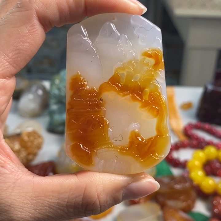 玛瑙/玉髓吊坠(不含链)未镶嵌