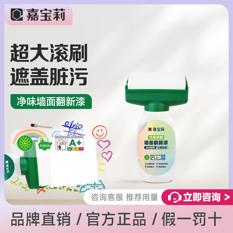 嘉宝莉竹炭净醛墙面滚轮漆乳胶漆辊涂